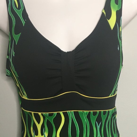 Retro Vintage - (1)Piece Green/Black Suit -Item#86 - Picture 4 of 9